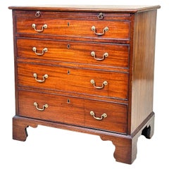 Small Georgian Mahogany Chest With Slide