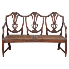 Small Georgian Mahogany Hepplewhite Style Settee