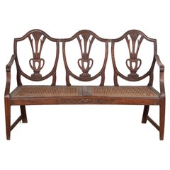 Small Georgian Mahogany Hepplewhite Style Settee