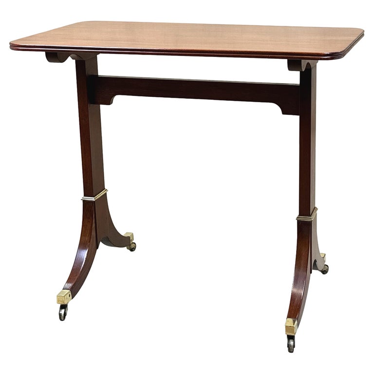 Small Mahogany Library Table For Sale at 1stDibs