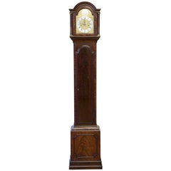 Small Georgian Mahogany Longcase Clock by John Paine, Brentford