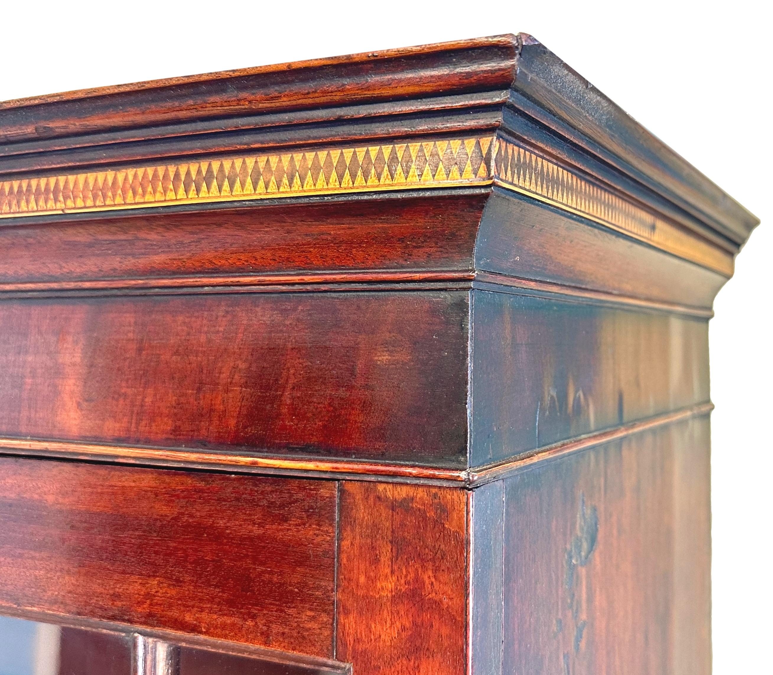 Small Georgian Mahogany Secretaire Bookcase 5
