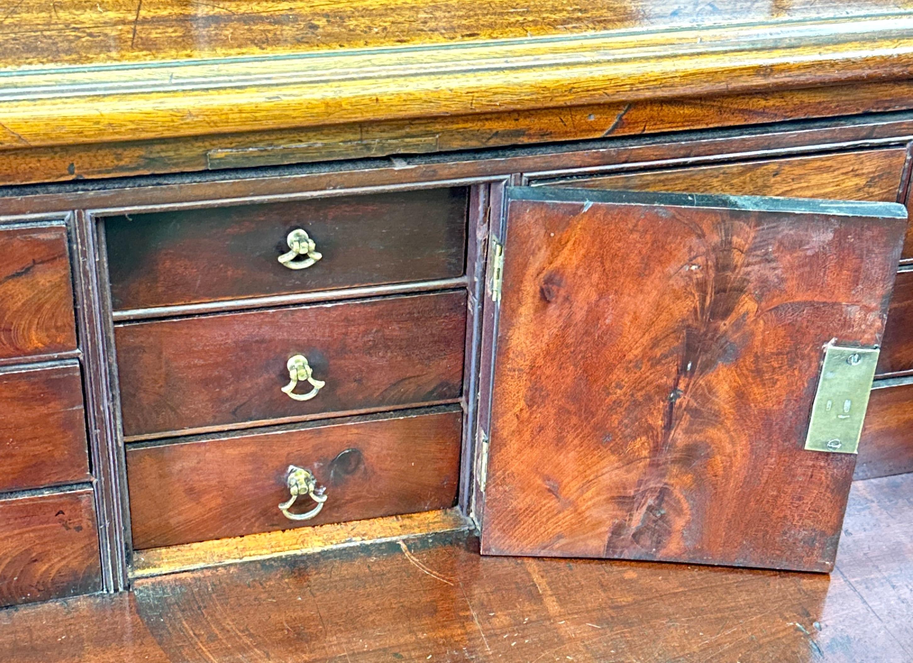 Small Georgian Mahogany Secretaire Bookcase 1