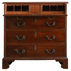 Pequeña cómoda secretaire georgiana de caoba