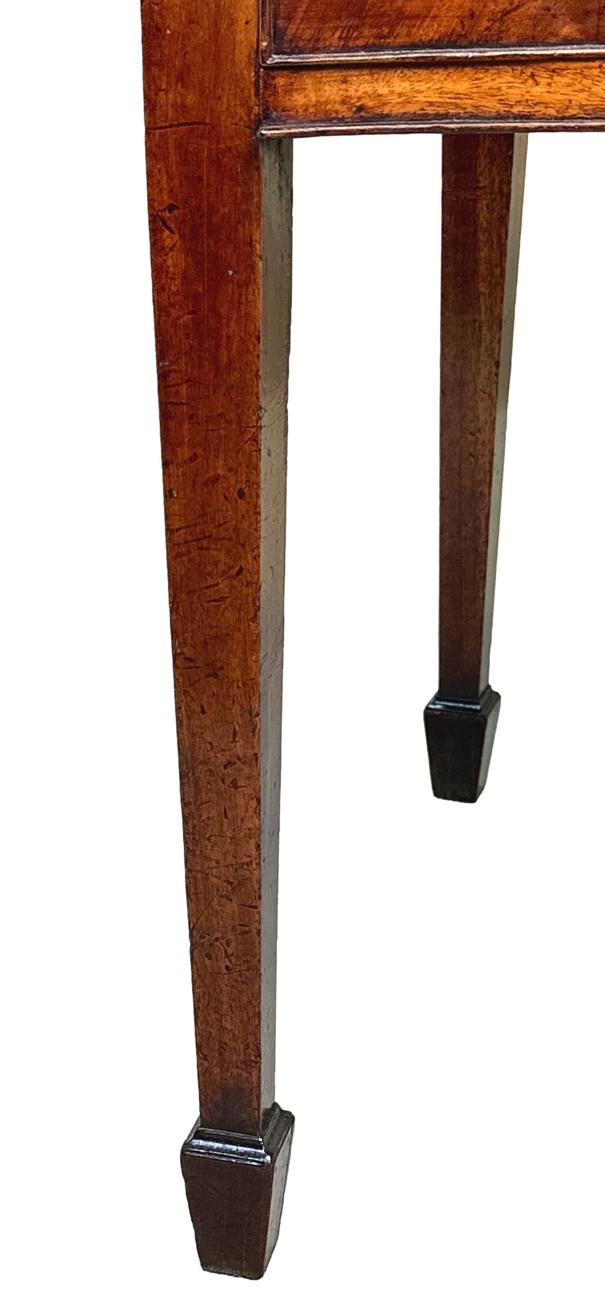 Small Georgian Mahogany Serpentine Sideboard 1