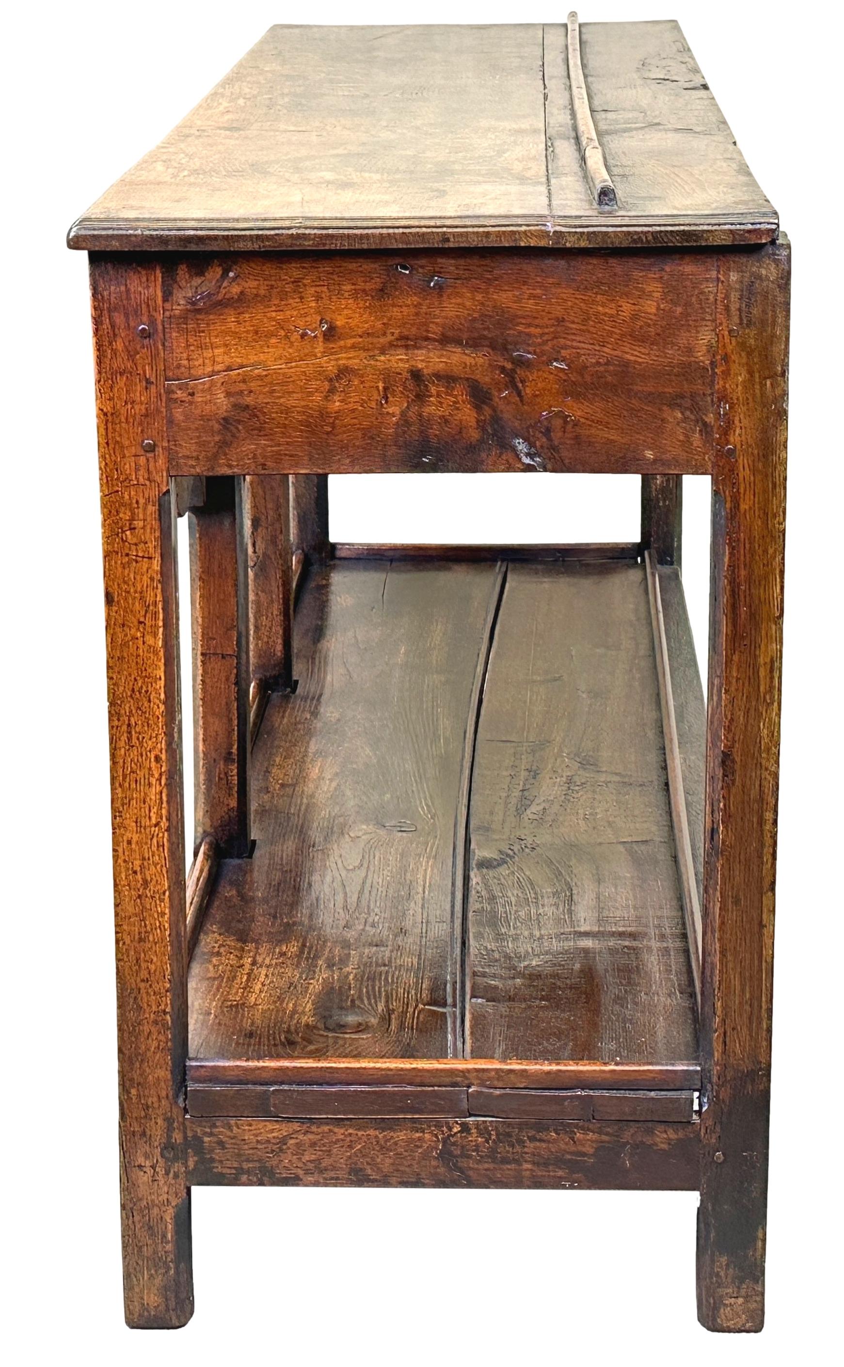 18th Century Small Georgian Oak Dresser Base