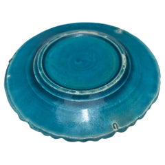 Small German Majolica Daisy Plate Circa 1900