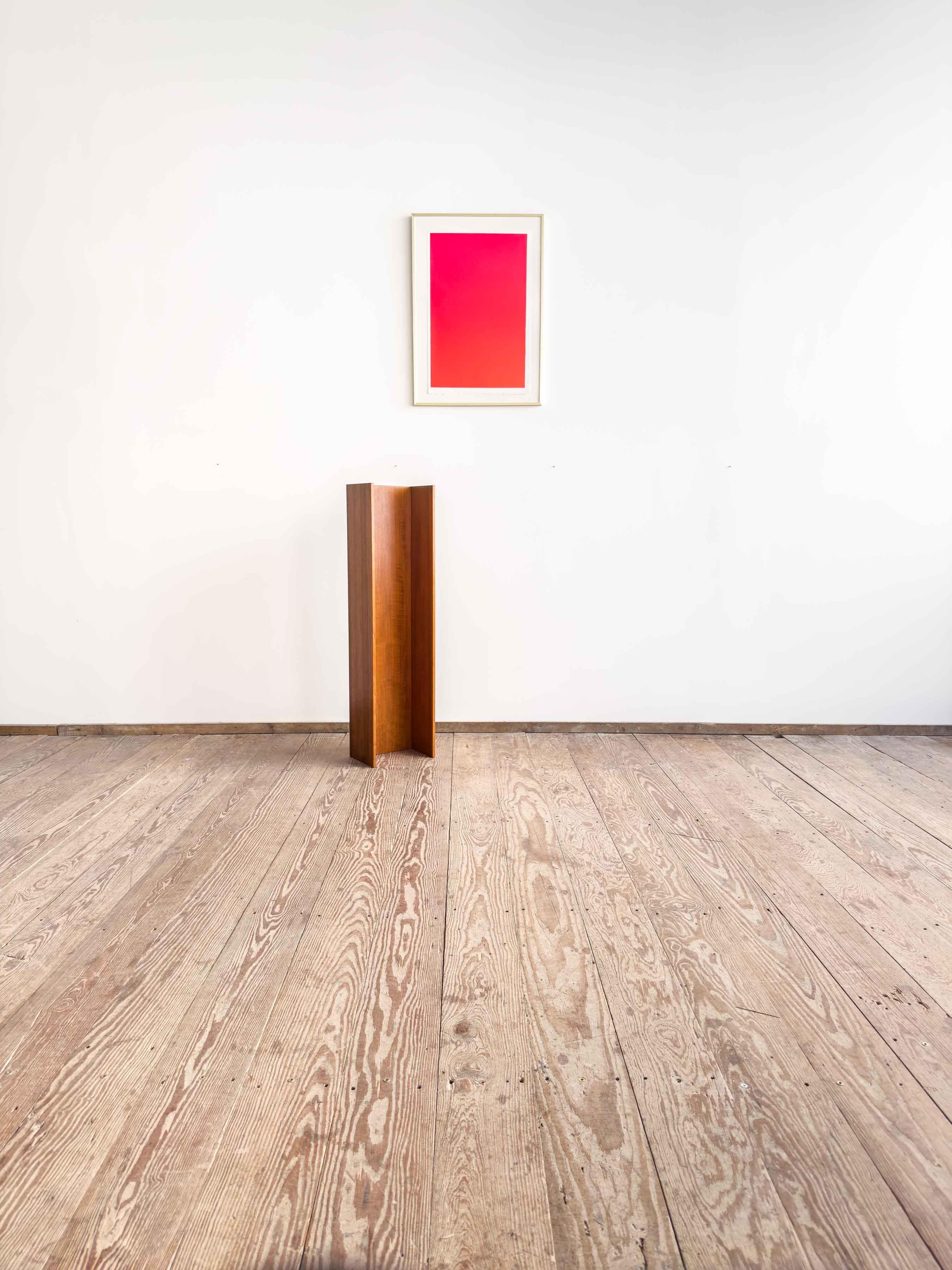 Mid-Century moderno Piccolo mobile da parete tedesco di metà secolo in teak di Walter Wirz per Wilhelm Renz, 1960 in vendita