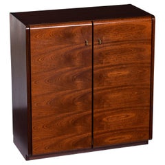 Small German Modern Rosewood Wardrobe Cabinet with Shelves by Moser