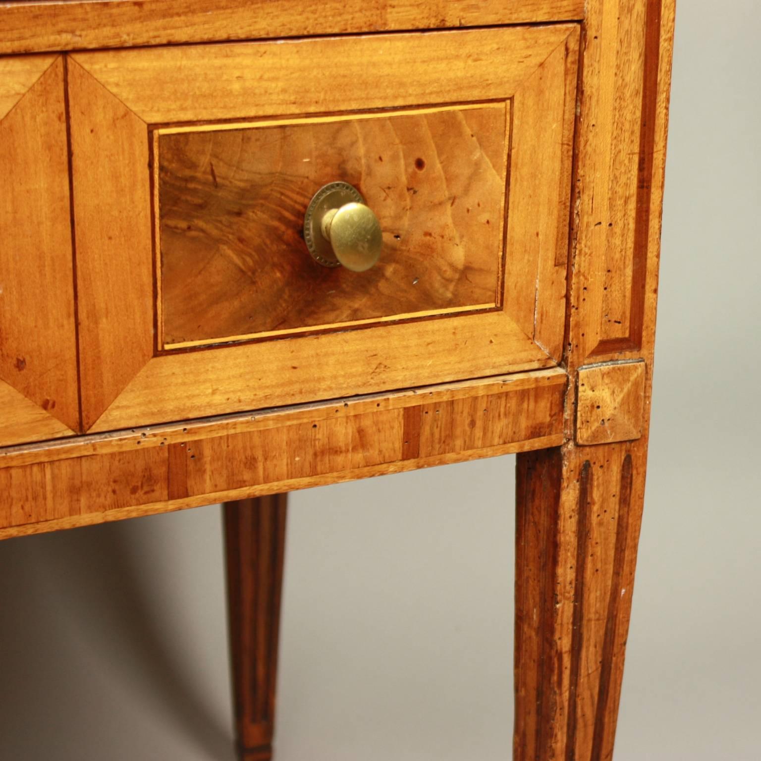 Small German Neoclassical Marquetry Commode or Chest of Drawer, 18th Century 1
