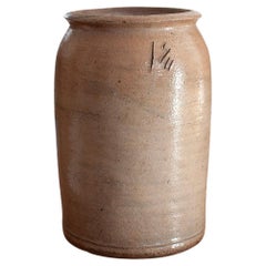 Small German Stoneware Kitchen Crock With Makers Mark