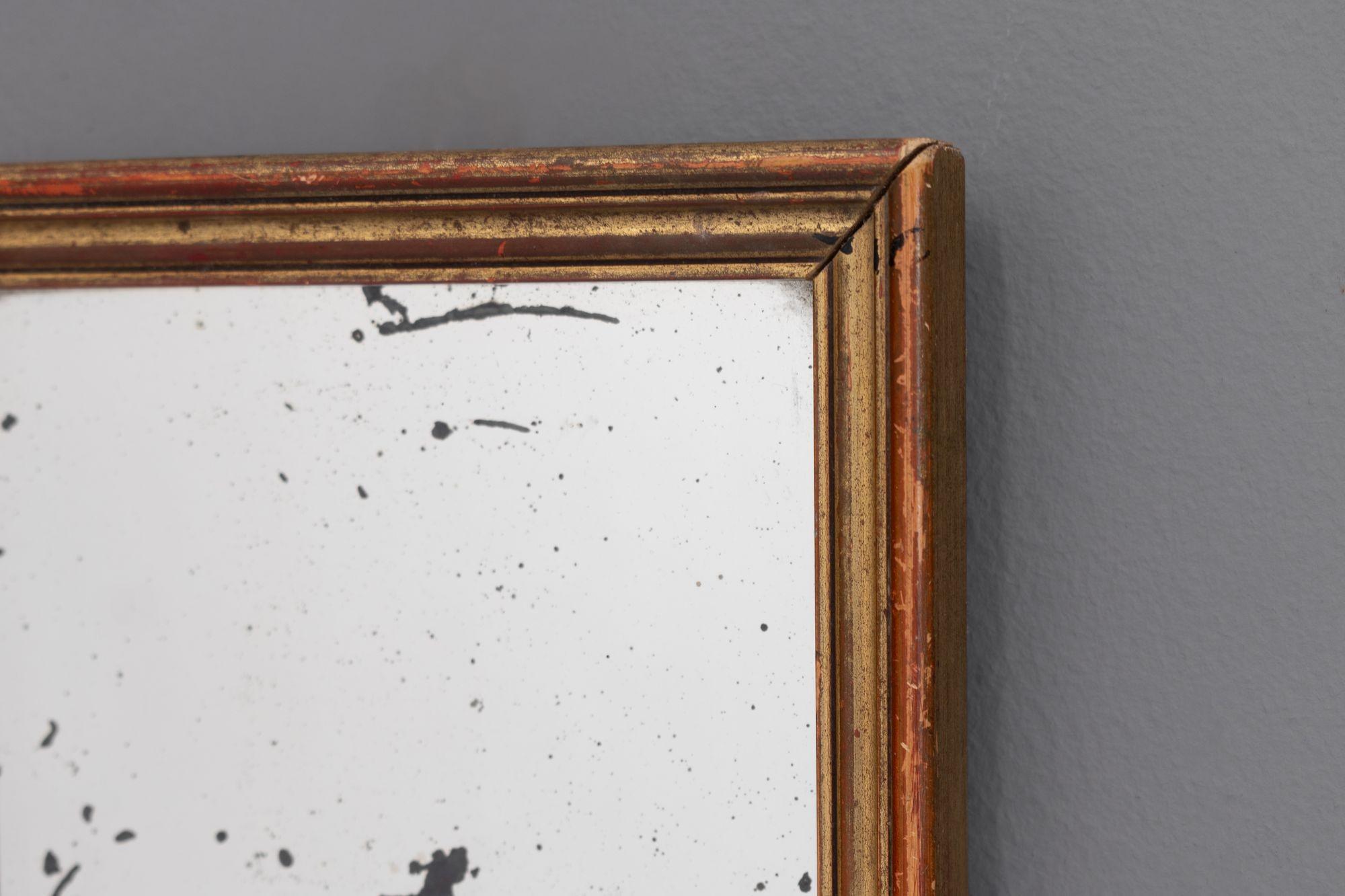 Inizio XX secolo Small Gilded Mirror in vendita