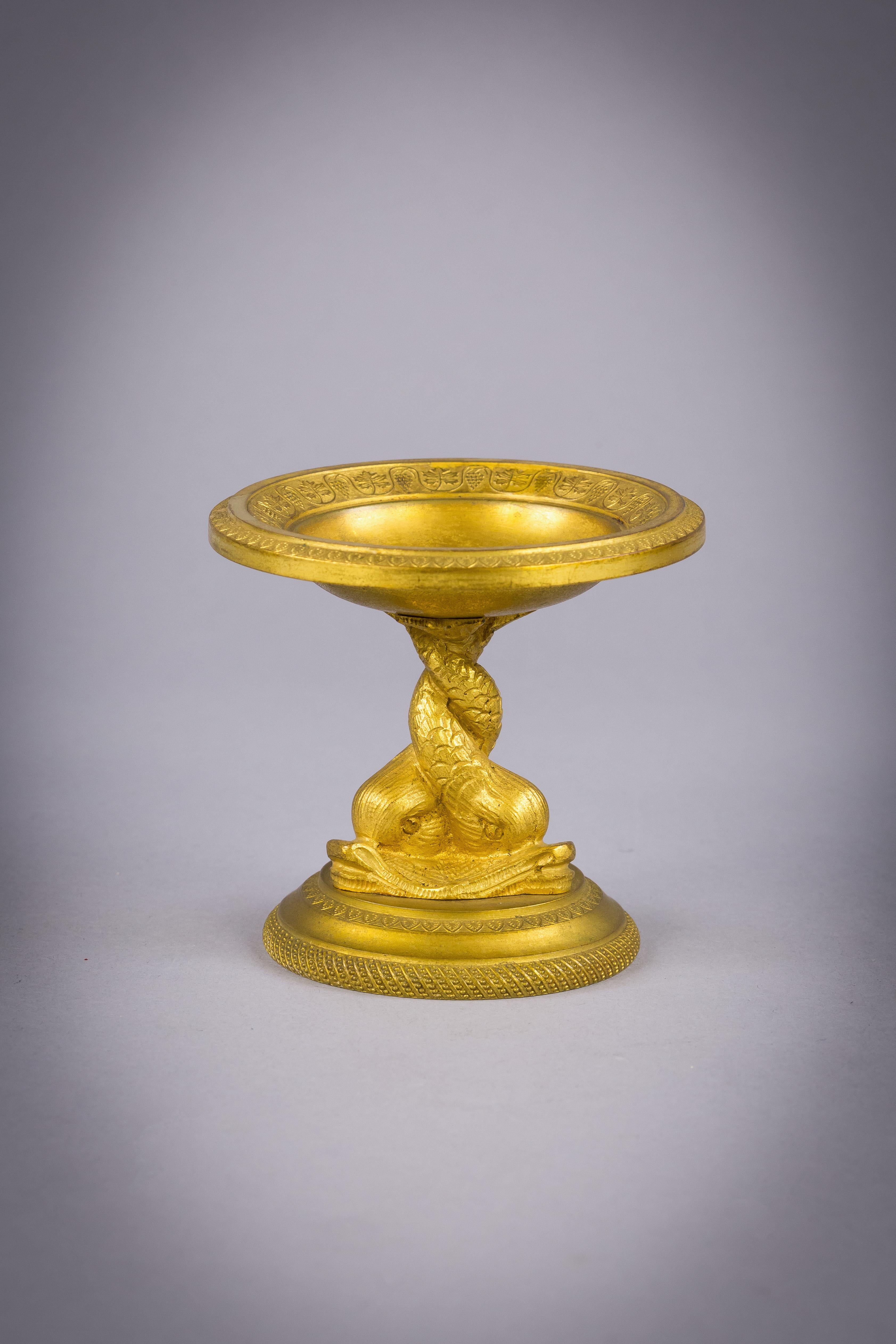 Small Gilt Bronze Compote, French, circa 1860 In Good Condition For Sale In New York, NY