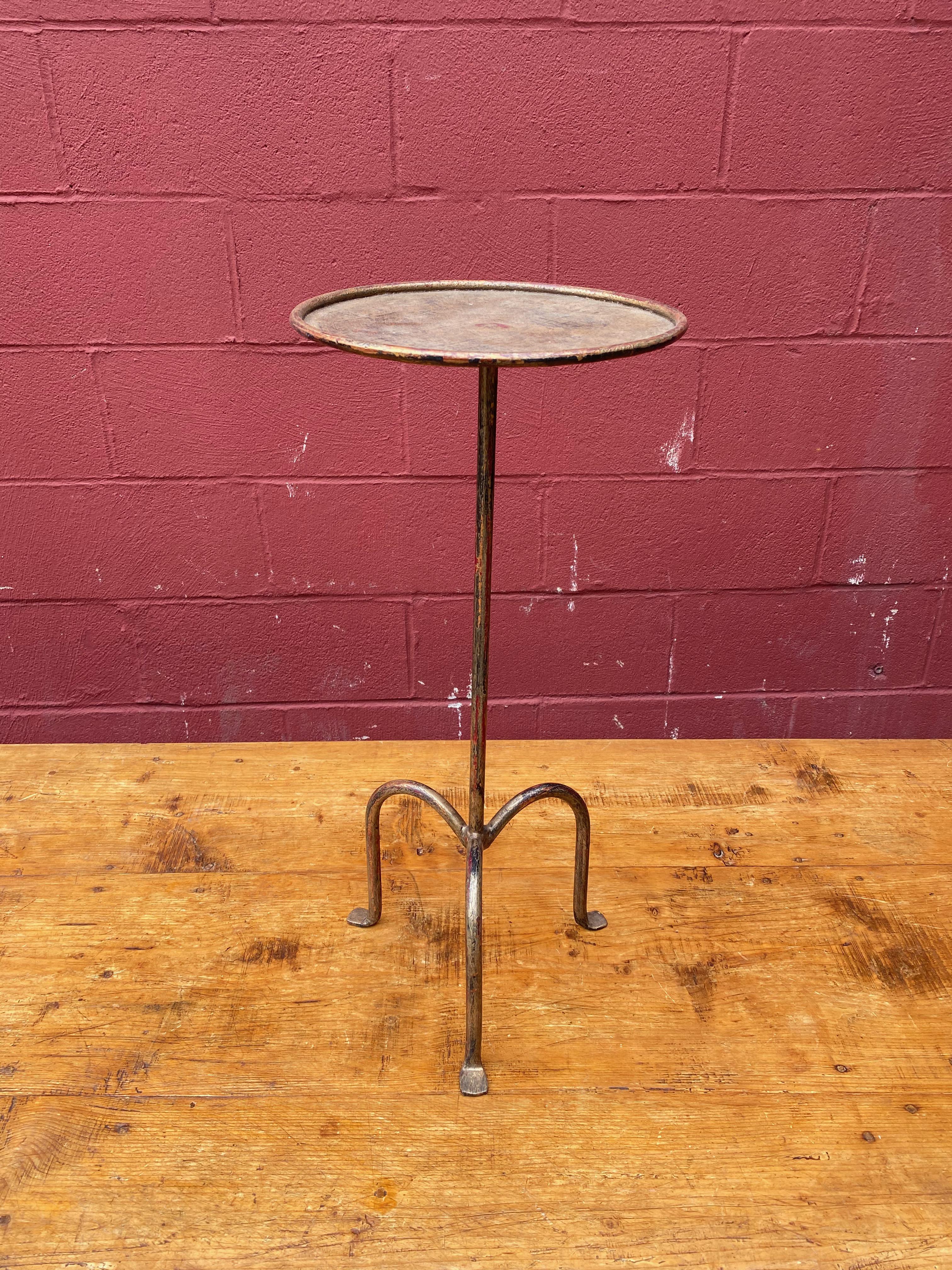 Small Gilt Iron Drinks Table 1