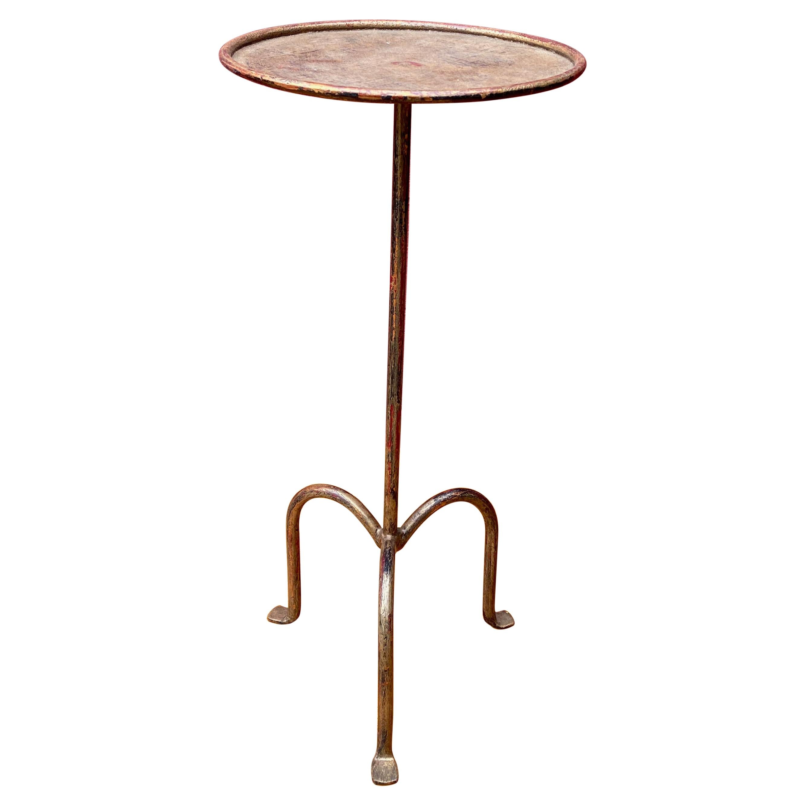 Small Gilt Iron Drinks Table