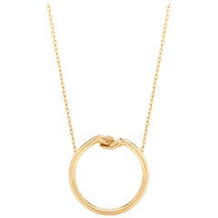 Give & Receive Pendant in 18 Carat Yellow Gold by Lorenzo Quinn