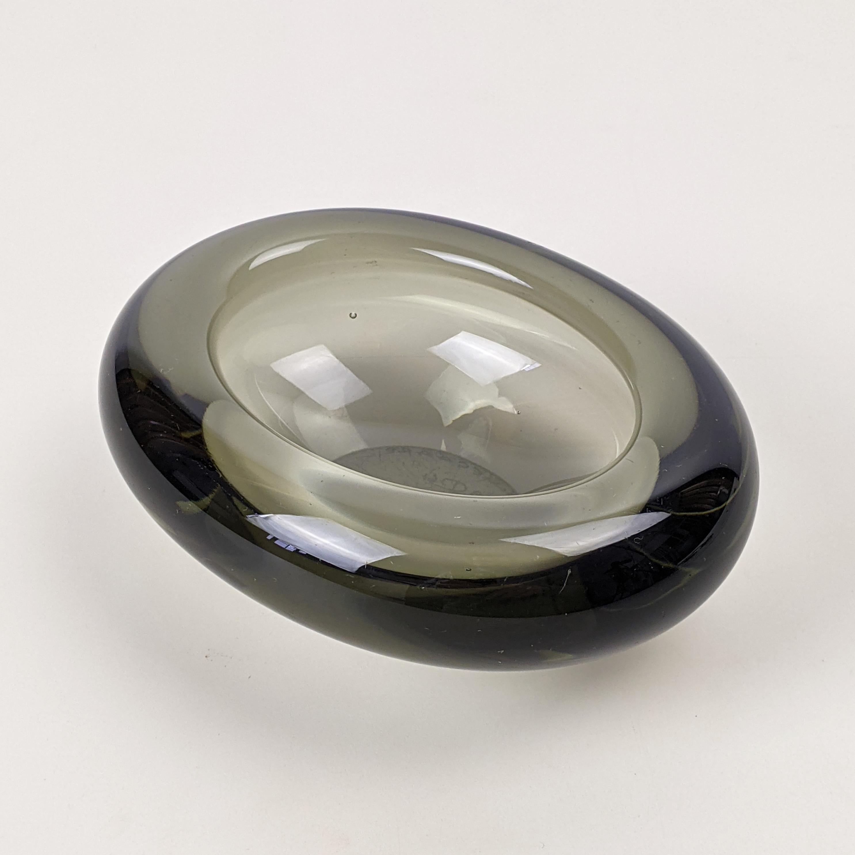 Mid-Century Modern Small Glass Bowl by Per Lütken for Holmegaard, C. 1960