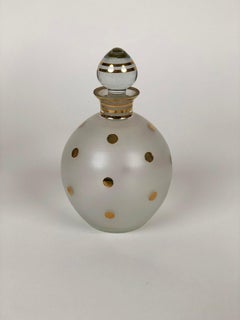 Small Glass Carafe for Liquere from 1930s, in Cabana Style