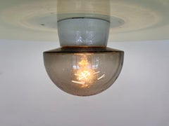 Small glass Design Wall or ceiling Lamp, Flush Mount, 1970s