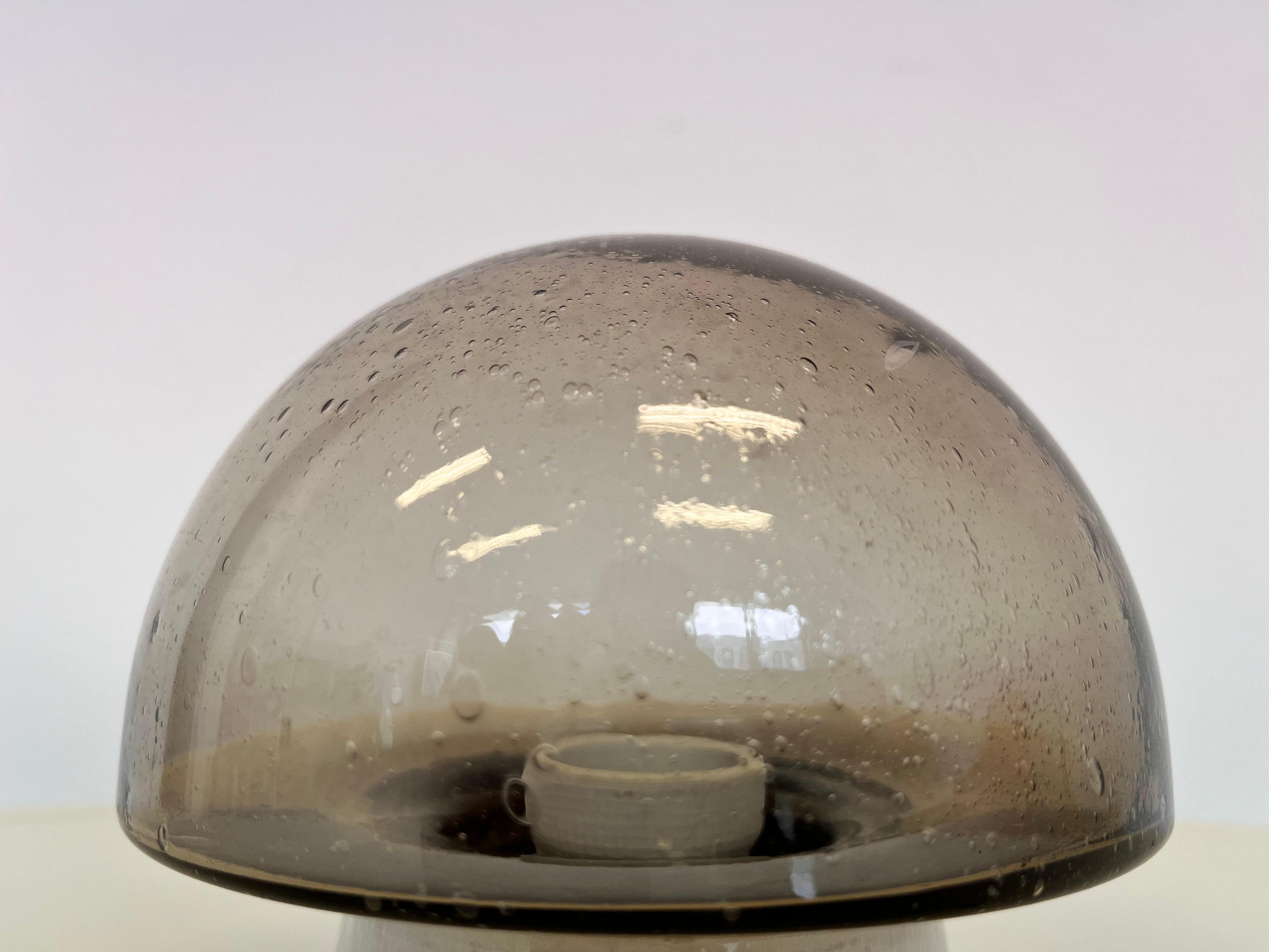 Late 20th Century Small glass Design Wall or ceiling Lamp, Flush Mount, 1970s For Sale