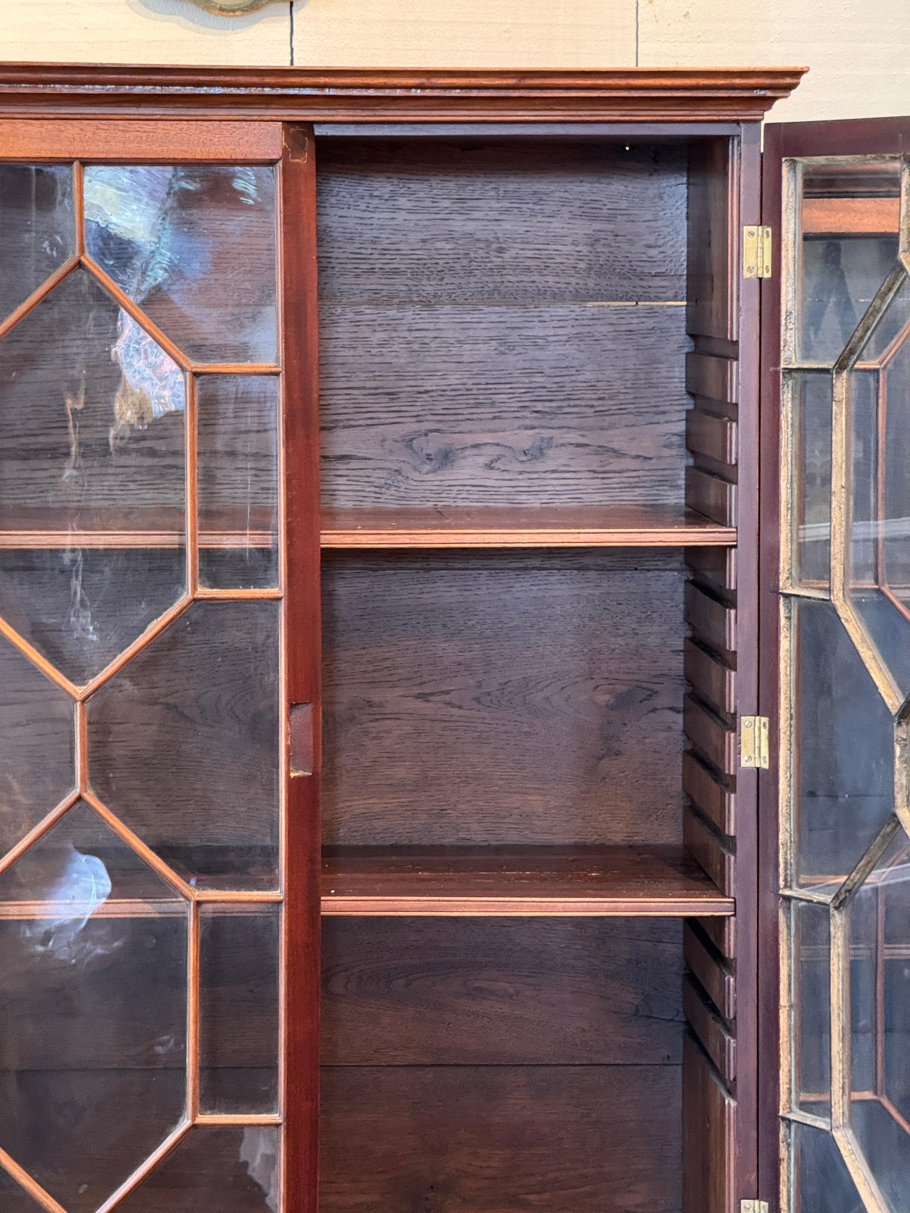 Small Glass-Front Breakfront For Sale 2