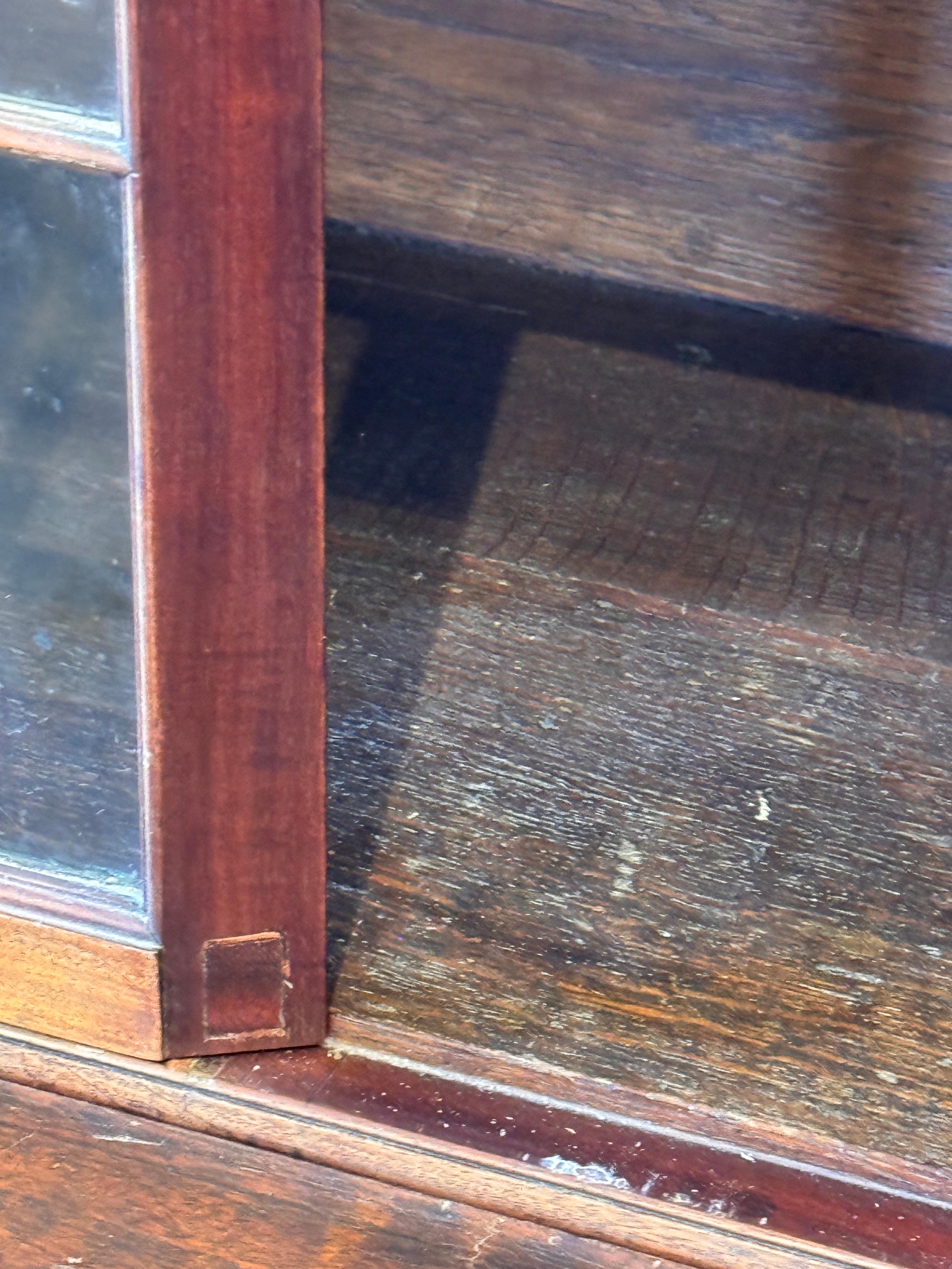 Small Glass-Front Breakfront For Sale 3