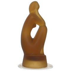 Petite sculpture en verre de Jitka Forejtova - 1970