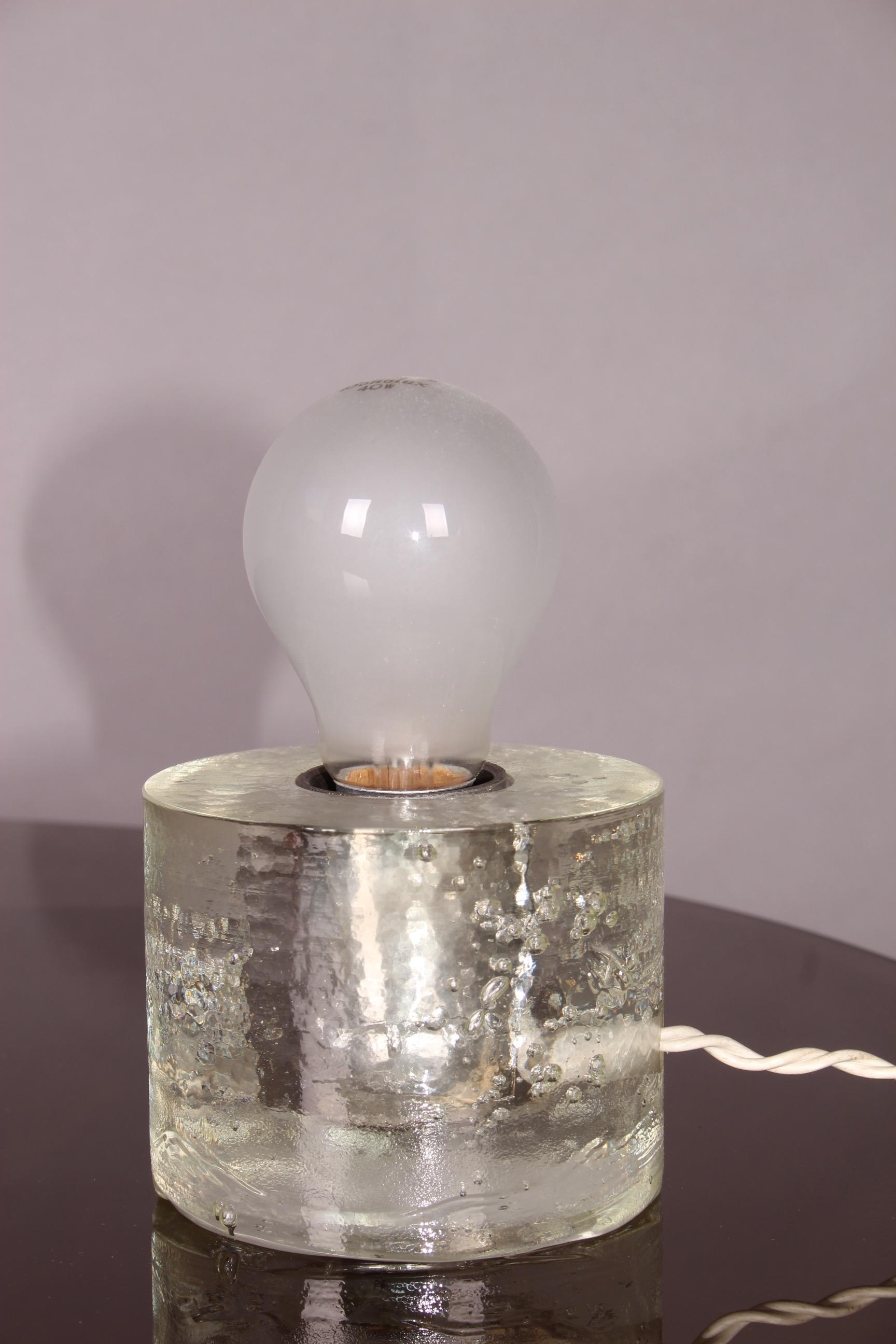 European Small Glass Table Lamp
