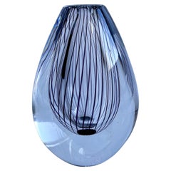 Small Glass Vase by Vicke Lindstrand for Kosta, 1950s