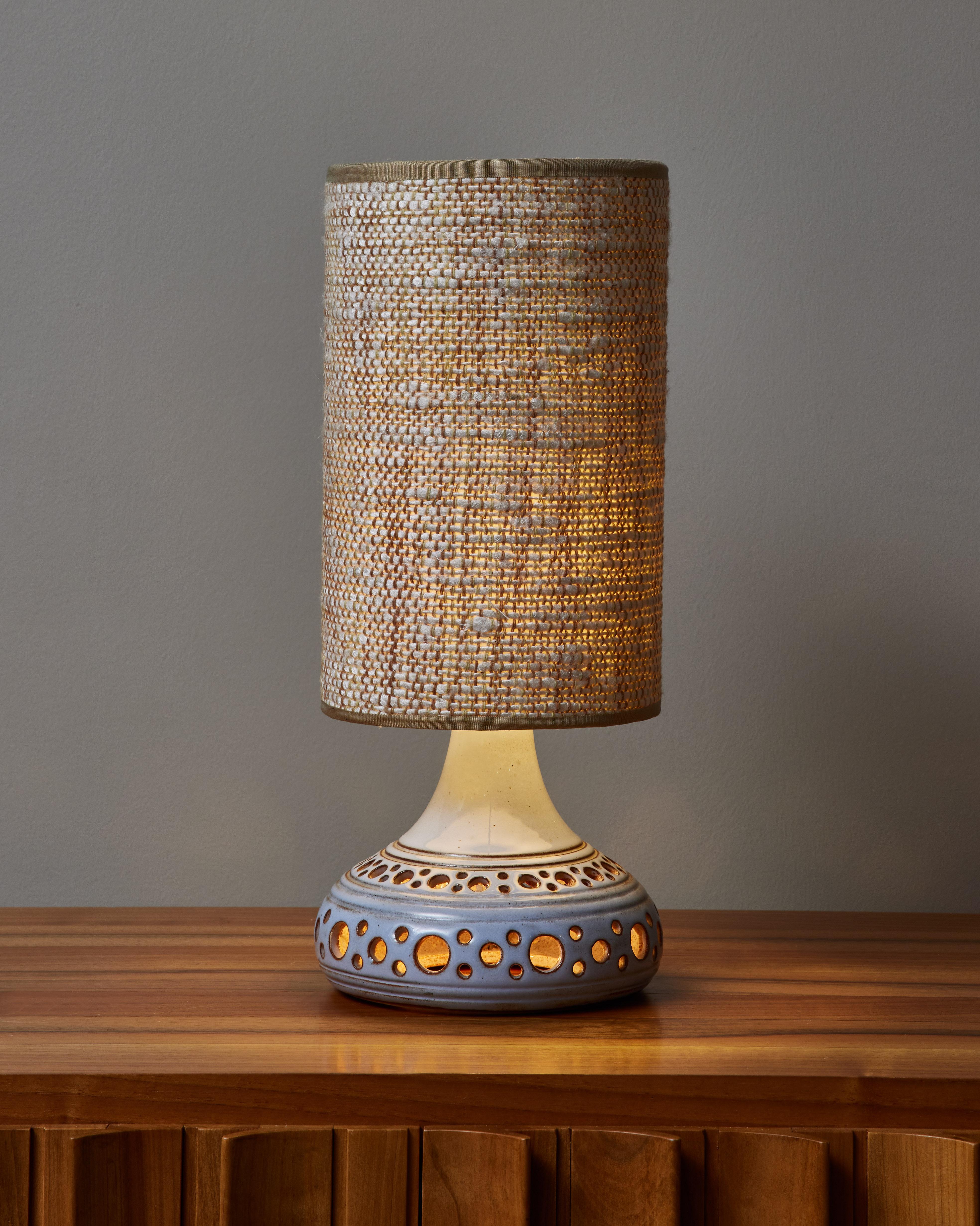 small ceramic lamp