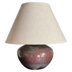 Petite lampe de table en céramique émaillée