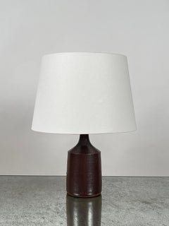 Small Glazed French Ceramic Cylinder Lamp