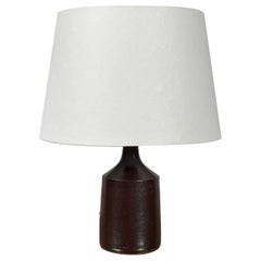 Small Glazed French Ceramic Cylinder Lamp