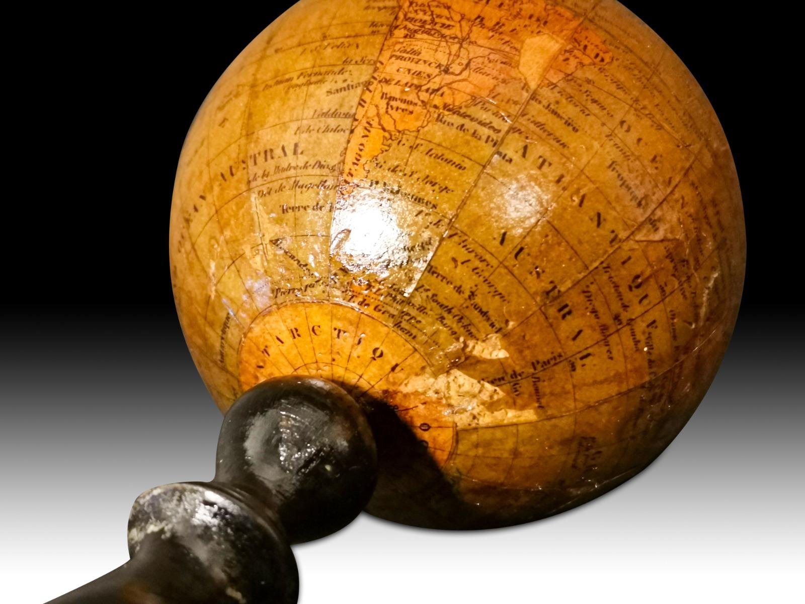 Baroque Small Globe from the 19th Century For Sale