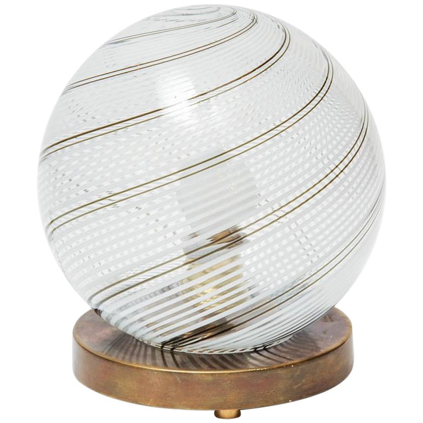 Small Globe Venini Table Lamp