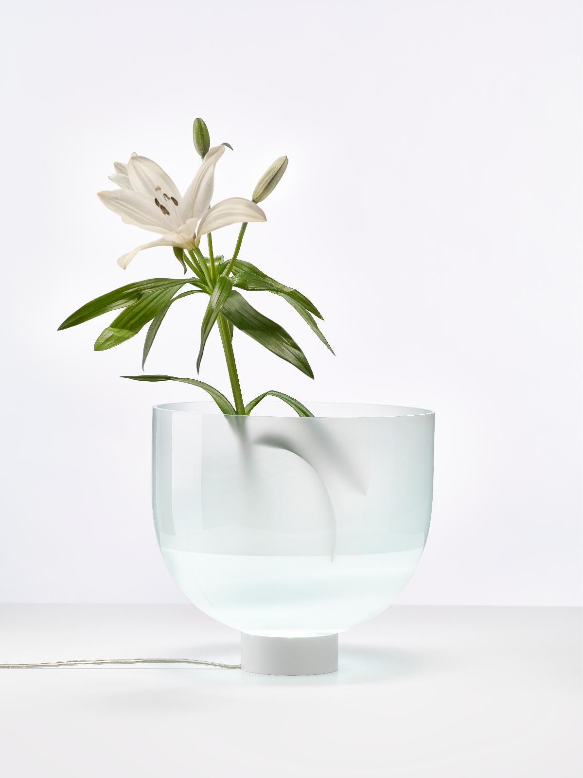 Post-Modern Small Glowing Vase Table Lamp by Dechem Studio For Sale