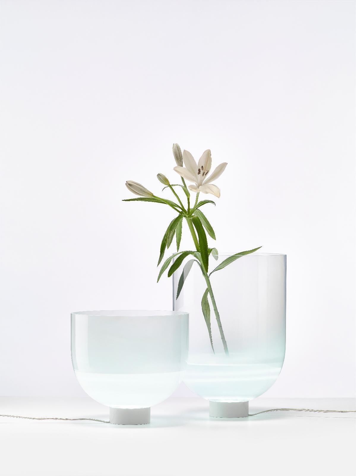 Czech Small Glowing Vase Table Lamp by Dechem Studio For Sale