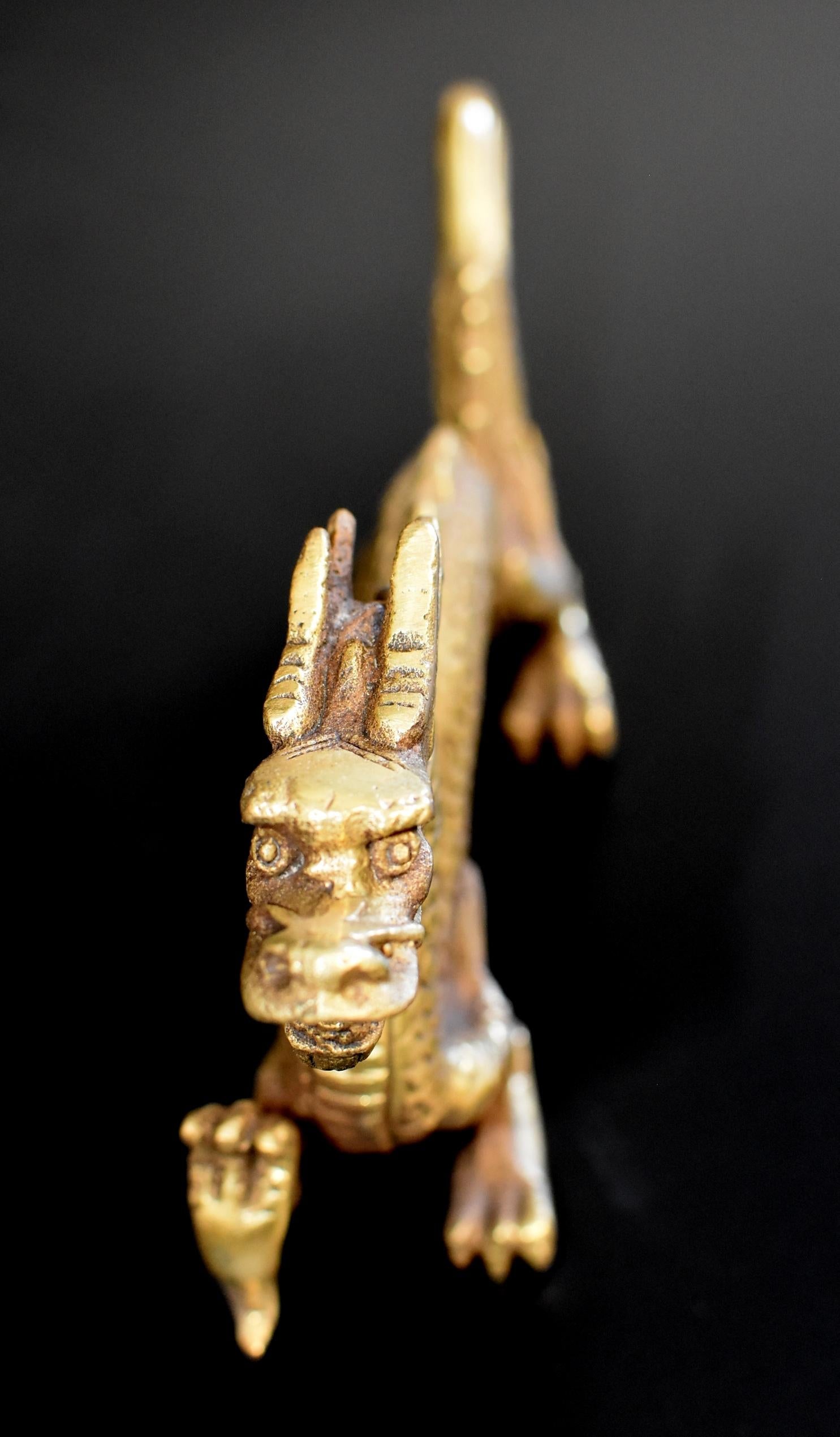 Small Gold Bronze Dragon 7