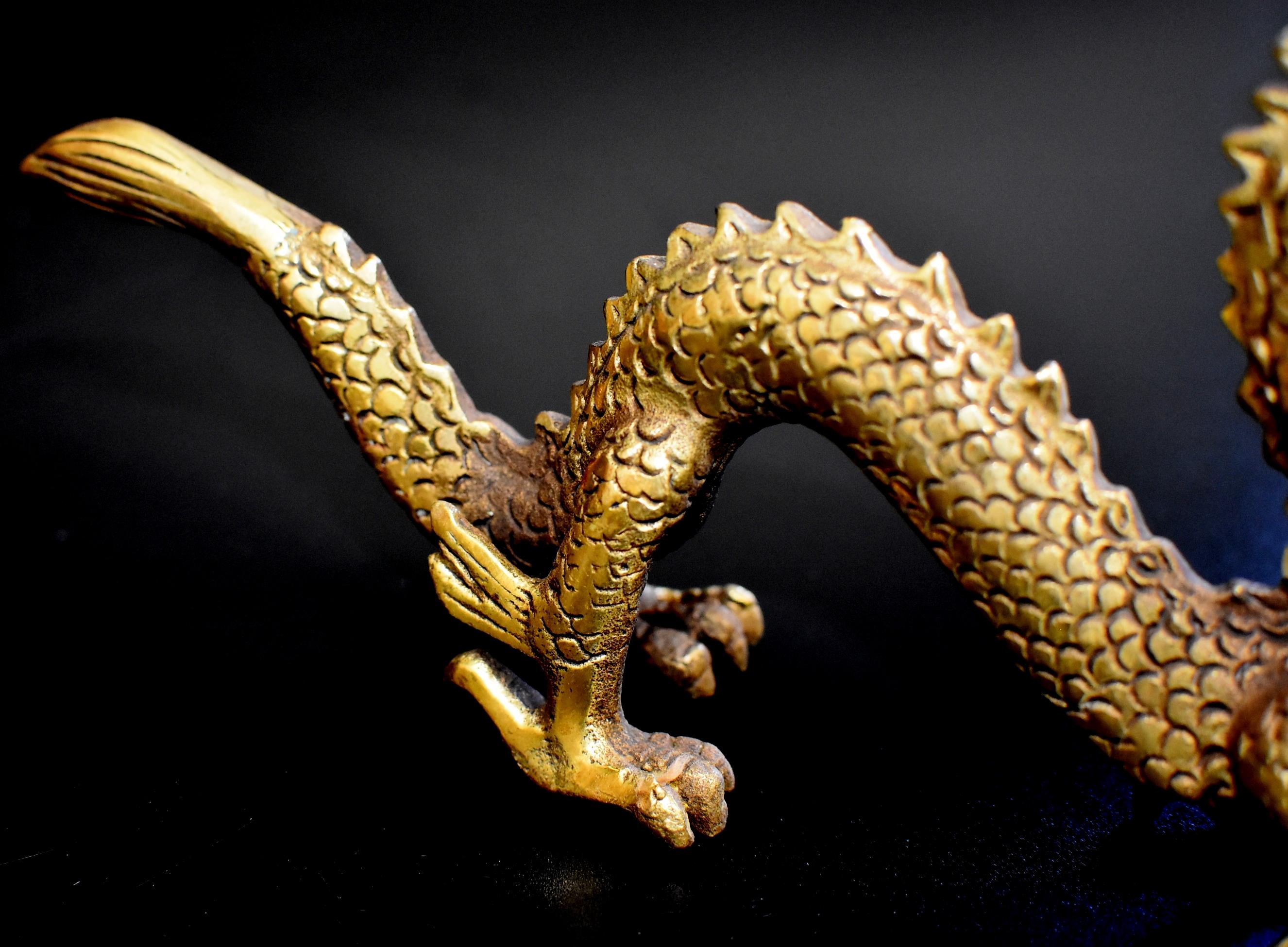 Small Gold Bronze Dragon 10