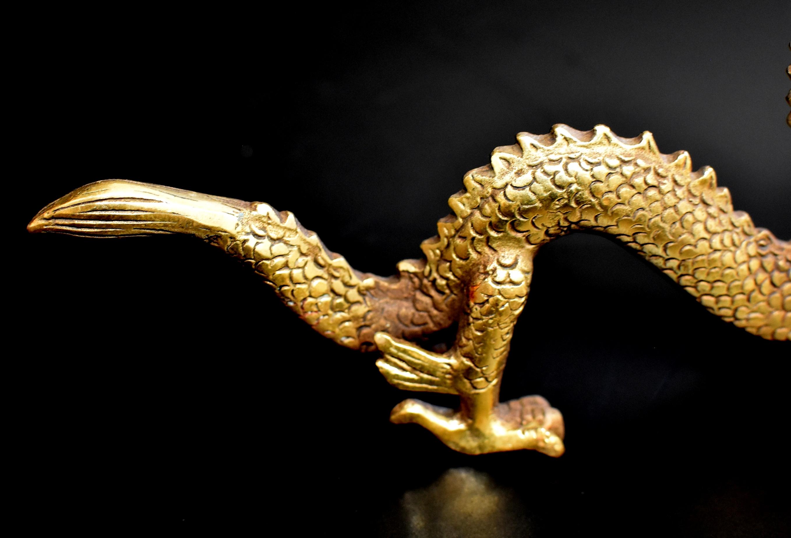 Small Gold Bronze Dragon 1