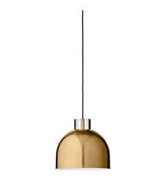 Small Gold Round Pendant Lamp