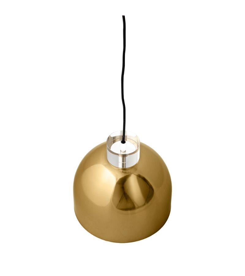 gold round pendant light