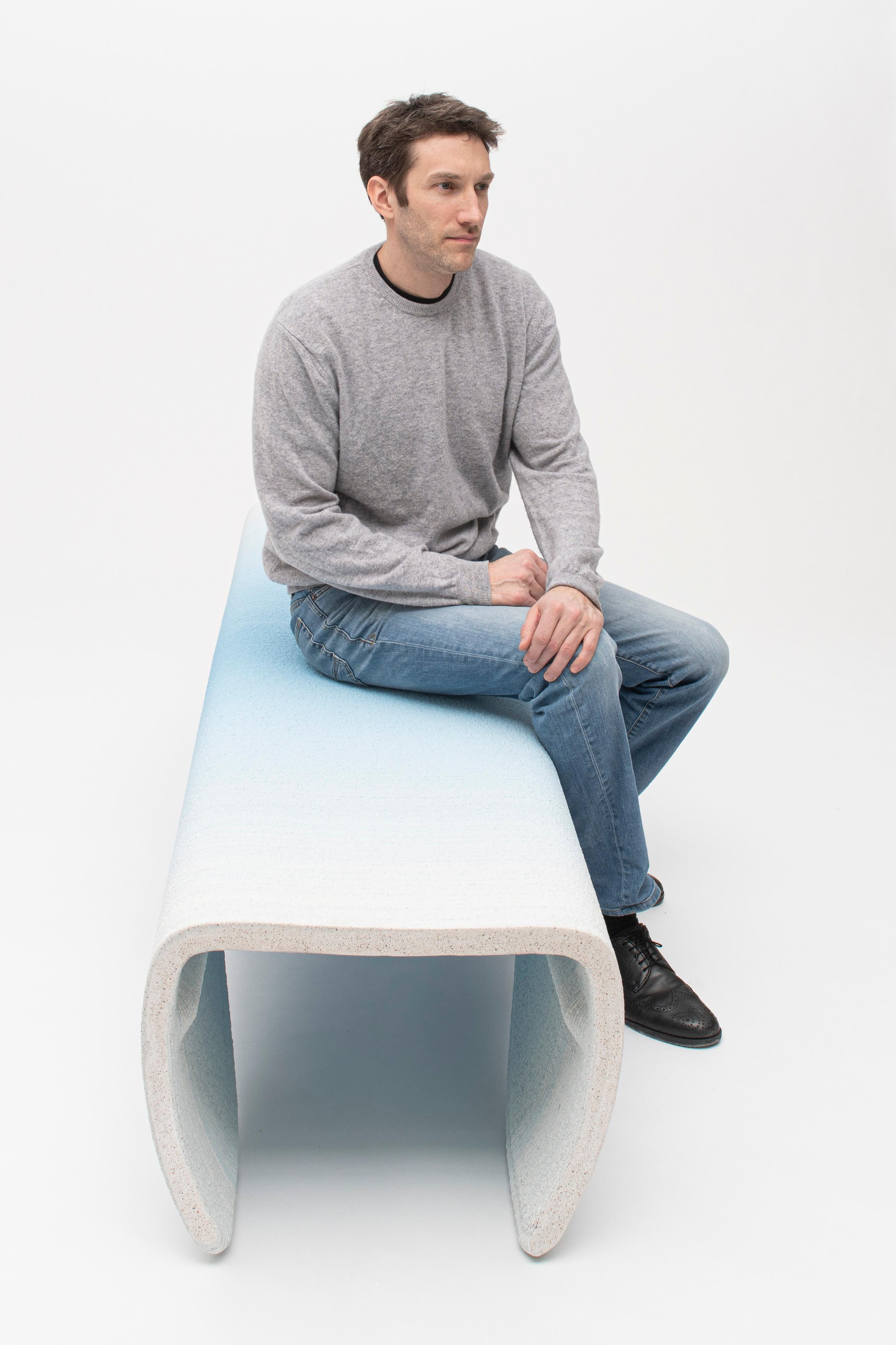 Small Gradient Bench by Philipp Aduatz For Sale 7