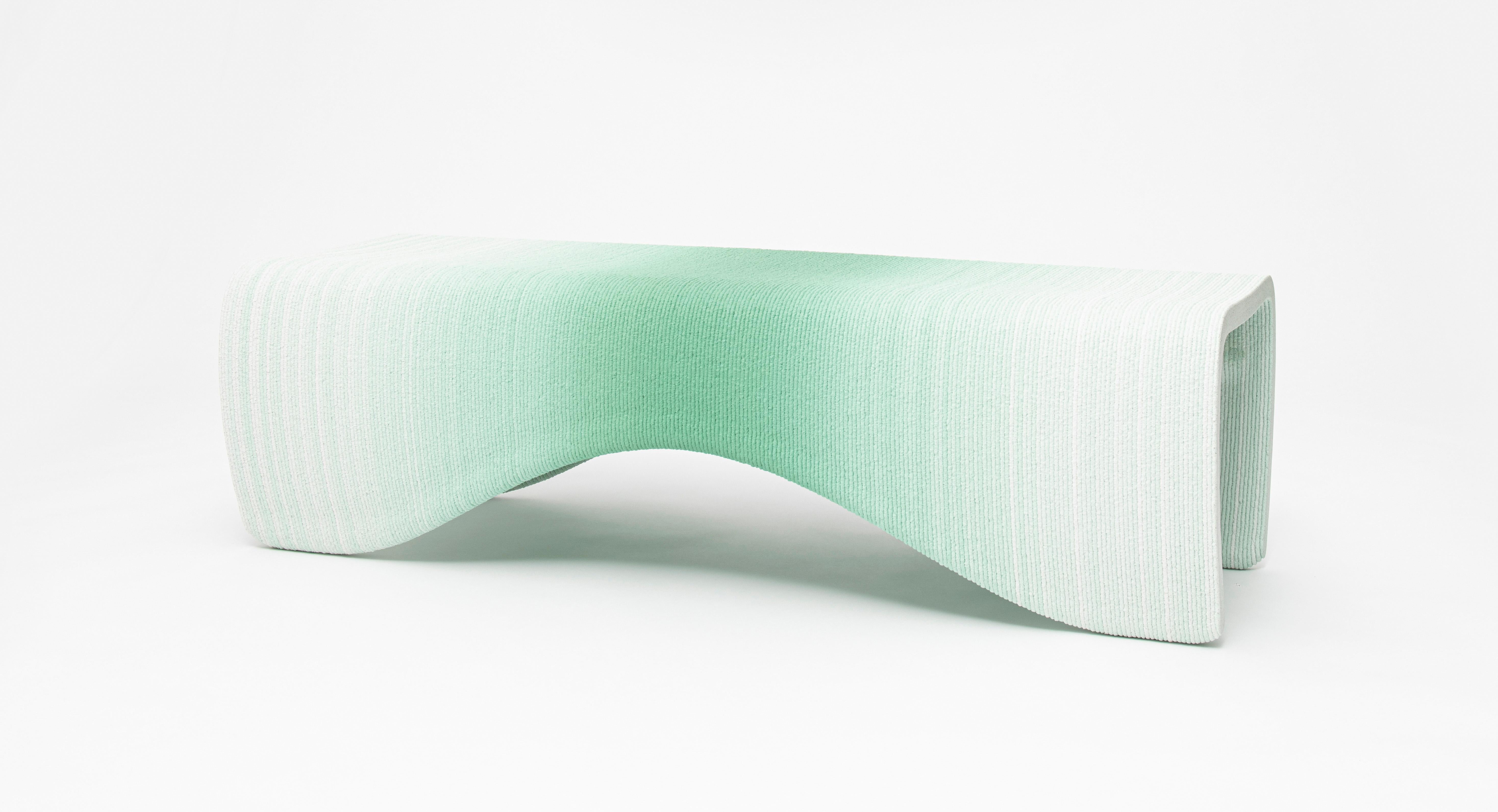Modern Small Gradient Bench by Philipp Aduatz For Sale