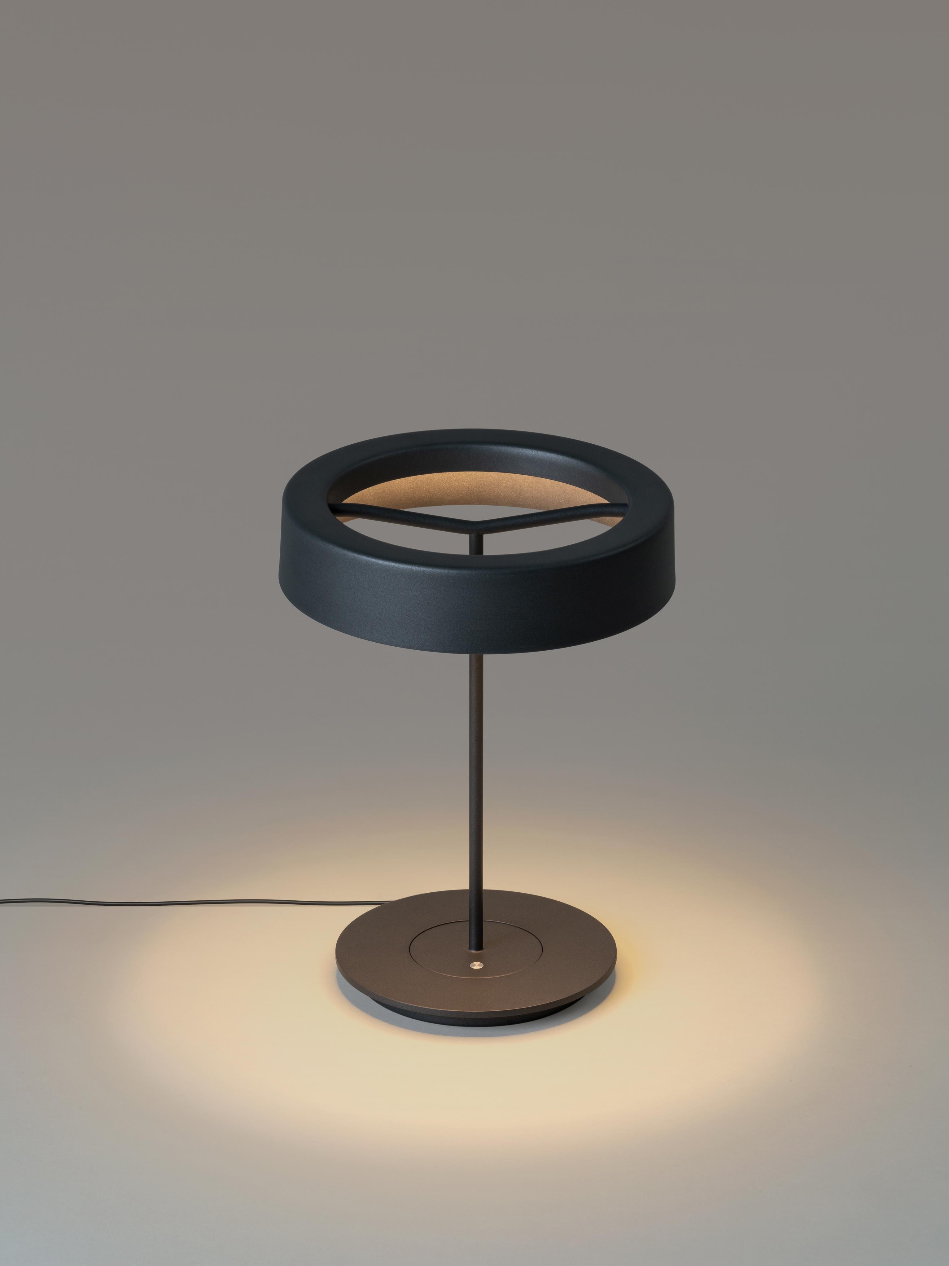 Kleine Graphit-Wasser-Tischlampe mit Schirm von Antoni Arola (Moderne) im Angebot