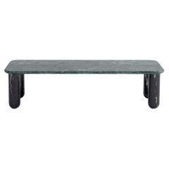 Small Green and Black Marble "Sunday" Coffee Table, Jean-Baptiste Souletie