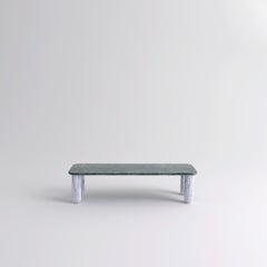 Couchtisch „Sunday“ aus grünem und weißem Marmor, Jean-Baptiste Souletie