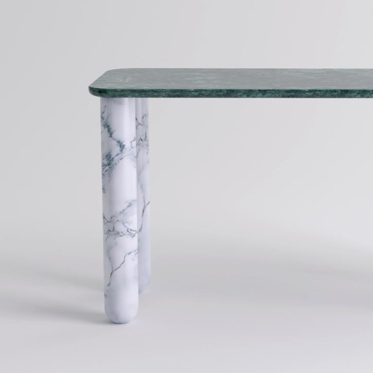 Modern Small Green and White Marble 