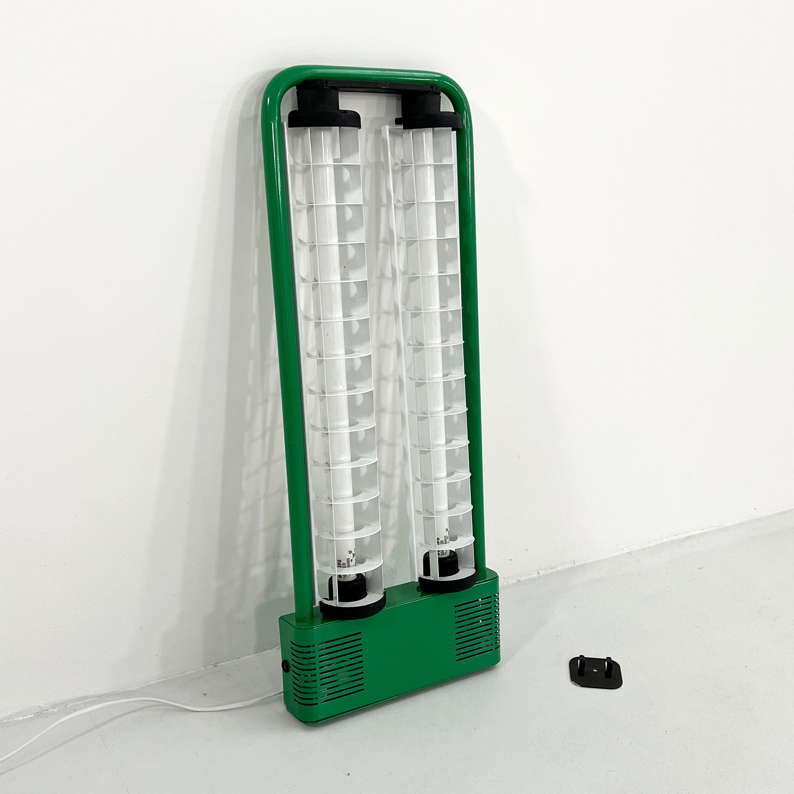 Italian Small Green Neon Wall Light by Gian N. Gigante for Zerbetto, 1980s