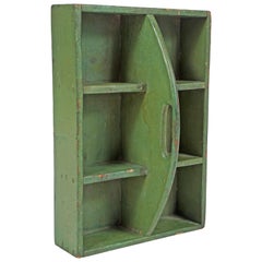 Small Green Tool Box or Hanging Shelf